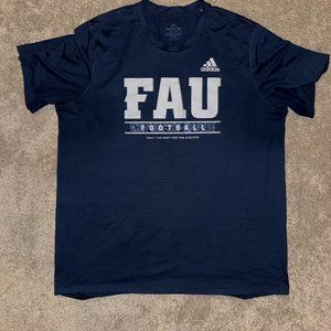 Adidas Florida Atlantic (FAU) "FAU Football" Navy T-Shirt XXL